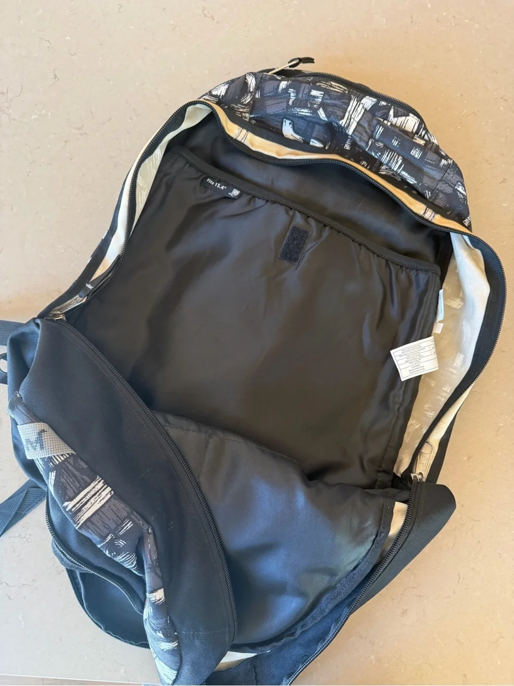 JanSport TUJO Backpack Abstract Brushstroke Print 15.6” Laptop School Travel